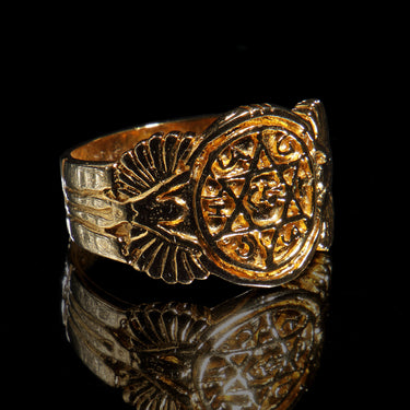 Sello Salomón enchape de Oro 18k